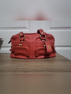 Coach Bleecker Street Leather Shoulder Bag Double Kiss Locks 11257 Ellie Style